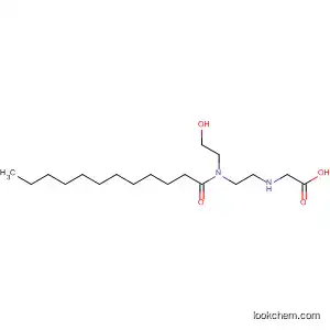 Molecular Structure of 74974-29-1 (Glycine, N-[2-[(2-hydroxyethyl)(1-oxododecyl)amino]ethyl]-)