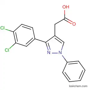 Molecular Structure of 75821-68-0 (1H-Pyrazole-4-acetic acid, 3-(3,4-dichlorophenyl)-1-phenyl-)