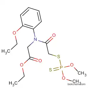 Molecular Structure of 75837-57-9 (Glycine, N-[[(dimethoxyphosphinothioyl)thio]acetyl]-N-(2-ethoxyphenyl)-,
ethyl ester)