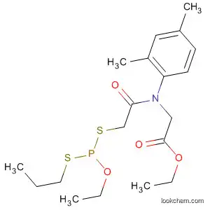 Molecular Structure of 75837-60-4 (Glycine,
N-(2,4-dimethylphenyl)-N-[[[ethoxy(propylthio)phosphinyl]thio]acetyl]-,
ethyl ester)
