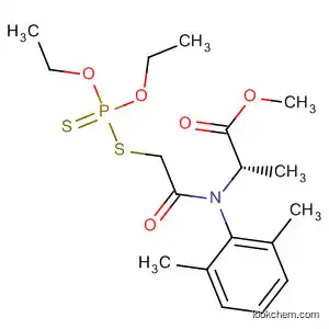Molecular Structure of 75837-64-8 (L-Alanine,
N-[[(diethoxyphosphinothioyl)thio]acetyl]-N-(2,6-dimethylphenyl)-, methyl
ester)