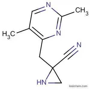 Molecular Structure of 75985-33-0 (2-Aziridinecarbonitrile, 1-[(2,5-dimethyl-4-pyrimidinyl)methyl]-)
