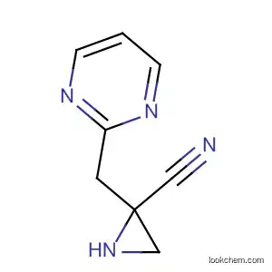 Molecular Structure of 75985-46-5 (2-Aziridinecarbonitrile, 1-(2-pyrimidinylmethyl)-)