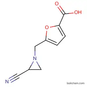 Molecular Structure of 75985-54-5 (2-Furancarboxylic acid, 5-[(2-cyano-1-aziridinyl)methyl]-)