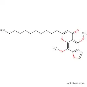 Molecular Structure of 76301-23-0 (5H-Furo[3,2-g][1]benzopyran-5-one, 4,9-dimethoxy-7-undecyl-)
