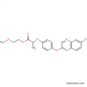 Molecular Structure of 76578-47-7 (Propanoic acid, 2-[4-[(6-chloro-2-quinoxalinyl)oxy]phenoxy]-,
2-methoxyethyl ester)