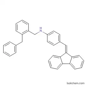 Molecular Structure of 77317-24-9 (Benzenemethanamine,
N-[4-(9H-fluoren-9-ylidenemethyl)phenyl]-N-(phenylmethyl)-)