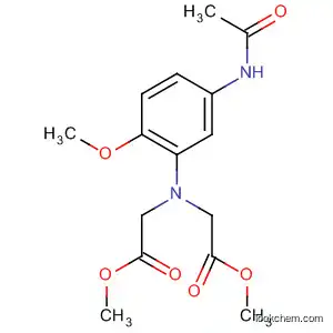 Molecular Structure of 77484-09-4 (Glycine,
N-[5-(acetylamino)-2-methoxyphenyl]-N-(2-methoxy-2-oxoethyl)-, methyl
ester)