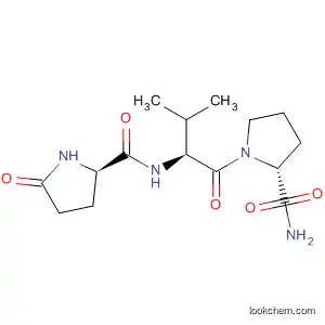 Molecular Structure of 78058-07-8 (L-Prolinamide, 5-oxo-L-prolyl-L-valyl-)