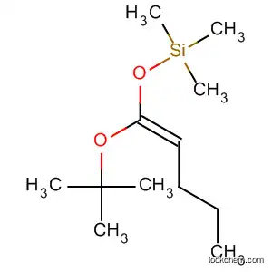 Molecular Structure of 78935-58-7 (Silane, [[1-(1,1-dimethylethoxy)-1-pentenyl]oxy]trimethyl-, (E)-)