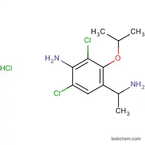 Molecular Structure of 78982-51-1 (Benzeneethanamine, 4-amino-3,5-dichloro-b-(1-methylethoxy)-,
monohydrochloride)