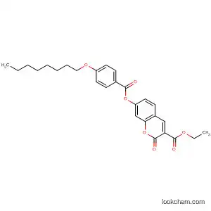 2H-1-Benzopyran-3-carboxylic acid, 7-[[4-(octyloxy)benzoyl]oxy]-2-oxo-,
ethyl ester