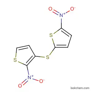 Molecular Structure of 79929-24-1 (Thiophene, 2-nitro-3-[(5-nitro-2-thienyl)thio]-)