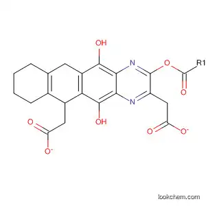 Molecular Structure of 80022-26-0 (Naphtho[2,3-g]quinoxaline-5,12-diol, 6,7,8,9,10,11-hexahydro-,
diacetate (ester))