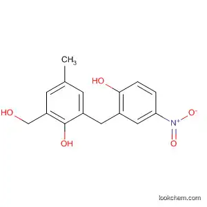 Molecular Structure of 80116-52-5 (Benzenemethanol,
2-hydroxy-3-[(2-hydroxy-5-nitrophenyl)methyl]-5-methyl-)