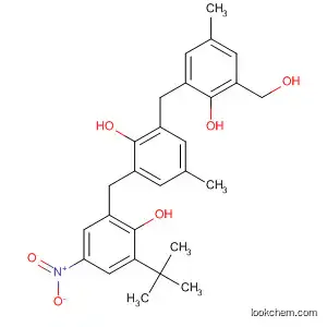 Molecular Structure of 80116-59-2 (Benzenemethanol,
3-[[3-[[3-(1,1-dimethylethyl)-2-hydroxy-5-nitrophenyl]methyl]-2-hydroxy-5-
methylphenyl]methyl]-2-hydroxy-5-methyl-)
