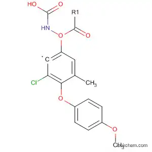 Molecular Structure of 80199-04-8 (Carbamic acid, [3-chloro-4-(4-methoxyphenoxy)phenyl]-, methyl ester)