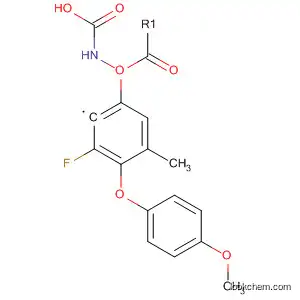 Molecular Structure of 80199-27-5 (Carbamic acid, [3-fluoro-4-(4-methoxyphenoxy)phenyl]-, methyl ester)