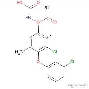 Molecular Structure of 80199-29-7 (Carbamic acid, [3-chloro-4-(3-chlorophenoxy)phenyl]-, methyl ester)