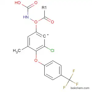 Molecular Structure of 80199-36-6 (Carbamic acid, [3-chloro-4-[4-(trifluoromethyl)phenoxy]phenyl]-, methyl
ester)