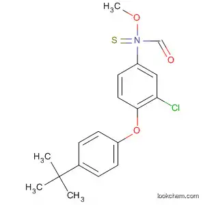 Molecular Structure of 80199-48-0 (Carbamothioic acid, [3-chloro-4-[4-(1,1-dimethylethyl)phenoxy]phenyl]-,
S-methyl ester)