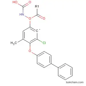 Molecular Structure of 80199-55-9 (Carbamic acid, [4-([1,1'-biphenyl]-4-yloxy)-3-chlorophenyl]-, methyl
ester)