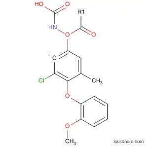 Molecular Structure of 80199-63-9 (Carbamic acid, [3-chloro-4-(2-methoxyphenoxy)phenyl]-, methyl ester)