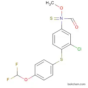 Molecular Structure of 80199-72-0 (Carbamothioic acid,
[3-chloro-4-[[4-(difluoromethoxy)phenyl]thio]phenyl]-, S-methyl ester)