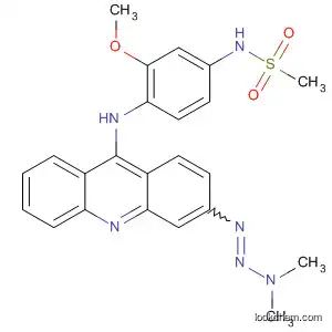 Molecular Structure of 80266-03-1 (Methanesulfonamide,
N-[4-[[3-(3,3-dimethyl-1-triazenyl)-9-acridinyl]amino]-3-methoxyphenyl]-)