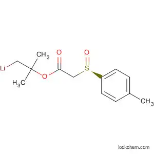Acetic acid, [(4-methylphenyl)sulfinyl]-, 1,1-dimethylethyl ester, ion(1-),
lithium, (R)-
