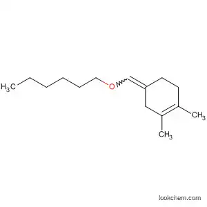 Molecular Structure of 80336-25-0 (Cyclohexene, 4-[(hexyloxy)methylene]-1,2-dimethyl-)