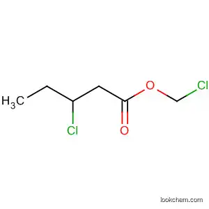 Molecular Structure of 80418-51-5 (Pentanoic acid, 3-chloro-, chloromethyl ester)