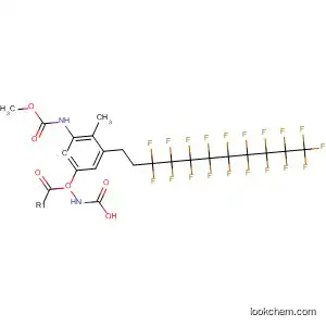 Molecular Structure of 80466-15-5 (2-Methoxycarbonylamino-4-[(3,3,4,4,5,5,6,6,7,7,8,8,9,9,10,10,11,11,11-nonadecafluoroundecyl)oxycarbonylamino]toluene)