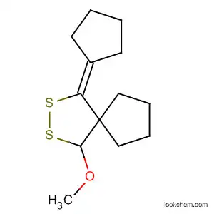 Molecular Structure of 80472-68-0 (2,3-Dithiaspiro[4.4]nonane, 1-cyclopentylidene-4-methoxy-)