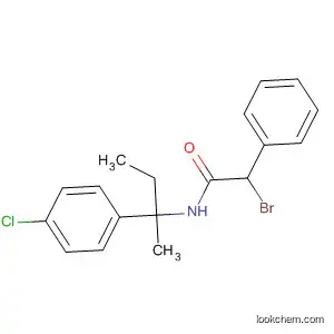 Molecular Structure of 80488-04-6 (Benzeneacetamide, 2-bromo-N-[1-(4-chlorophenyl)-1-methylpropyl]-)