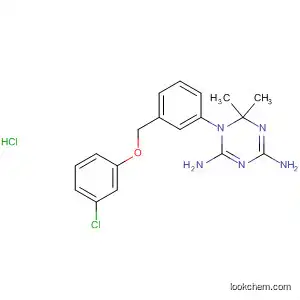 Molecular Structure of 80555-74-4 (1,3,5-Triazine-2,4-diamine,
1-[3-[(3-chlorophenoxy)methyl]phenyl]-1,6-dihydro-6,6-dimethyl-,
monohydrochloride)