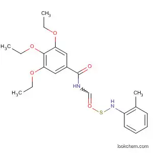 Molecular Structure of 80617-46-5 (Benzamide, 3,4,5-triethoxy-N-[[(2-methylphenyl)amino]thioxomethyl]-)