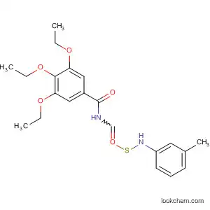 Molecular Structure of 80617-47-6 (Benzamide, 3,4,5-triethoxy-N-[[(3-methylphenyl)amino]thioxomethyl]-)