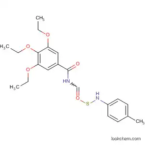 Molecular Structure of 80617-48-7 (Benzamide, 3,4,5-triethoxy-N-[[(4-methylphenyl)amino]thioxomethyl]-)