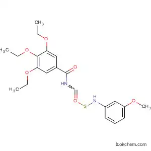 Molecular Structure of 80617-52-3 (Benzamide, 3,4,5-triethoxy-N-[[(3-methoxyphenyl)amino]thioxomethyl]-)
