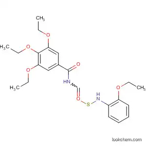 Molecular Structure of 80617-54-5 (Benzamide, 3,4,5-triethoxy-N-[[(2-ethoxyphenyl)amino]thioxomethyl]-)