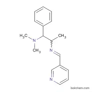 Molecular Structure of 80643-82-9 (Benzeneethanamine, N,N,b-trimethyl-2-[(3-pyridinylmethylene)amino]-)