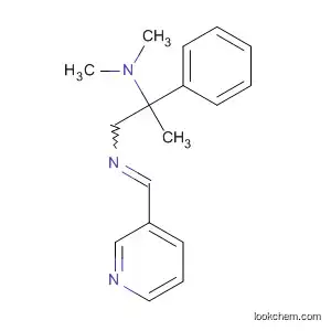 Molecular Structure of 80643-87-4 (Benzeneethanamine, N,N,a-trimethyl-2-[(3-pyridinylmethylene)amino]-)