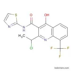 3-Quinolinecarboxamide,
2-(1-chloroethyl)-4-hydroxy-N-2-thiazolyl-8-(trifluoromethyl)-