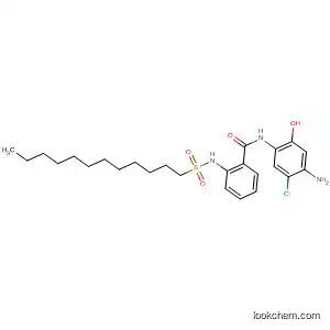 Molecular Structure of 80850-21-1 (Benzamide,
N-(4-amino-5-chloro-2-hydroxyphenyl)-2-[(dodecylsulfonyl)amino]-)