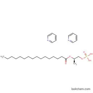 Molecular Structure of 80863-05-4 (Hexadecanoic acid, 1-[(phosphonooxy)methyl]-1,2-ethanediyl ester,
(R)-, compd. with pyridine (1:2))