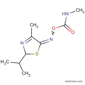Molecular Structure of 80881-08-9 (5(2H)-Thiazolone, 4-methyl-2-(1-methylethyl)-,
O-[(methylamino)carbonyl]oxime)
