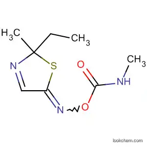 Molecular Structure of 80881-09-0 (5(2H)-Thiazolone, 2-ethyl-2-methyl-, O-[(methylamino)carbonyl]oxime)