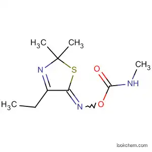Molecular Structure of 80881-10-3 (5(2H)-Thiazolone, 4-ethyl-2,2-dimethyl-,
O-[(methylamino)carbonyl]oxime)
