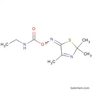 Molecular Structure of 80881-12-5 (5(2H)-Thiazolone, 2,2,4-trimethyl-, O-[(ethylamino)carbonyl]oxime)